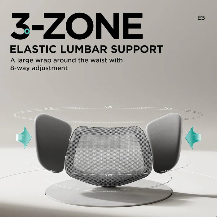 HBADA E3 Ergonomic Office Chair (With footrest) -White