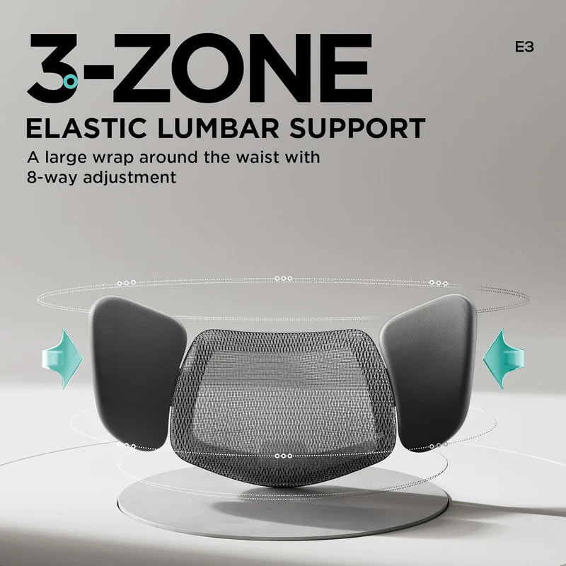 HBADA E3 Ergonomic Office Chair (With footrest) -Black