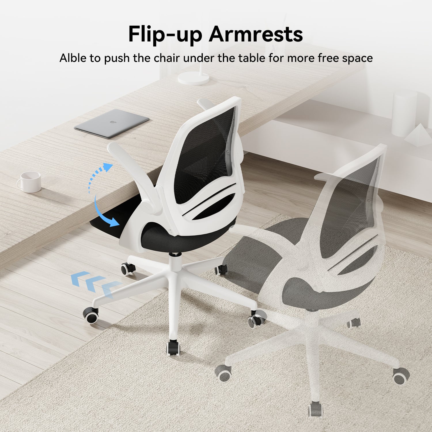 Hbada white office chair new arrivals