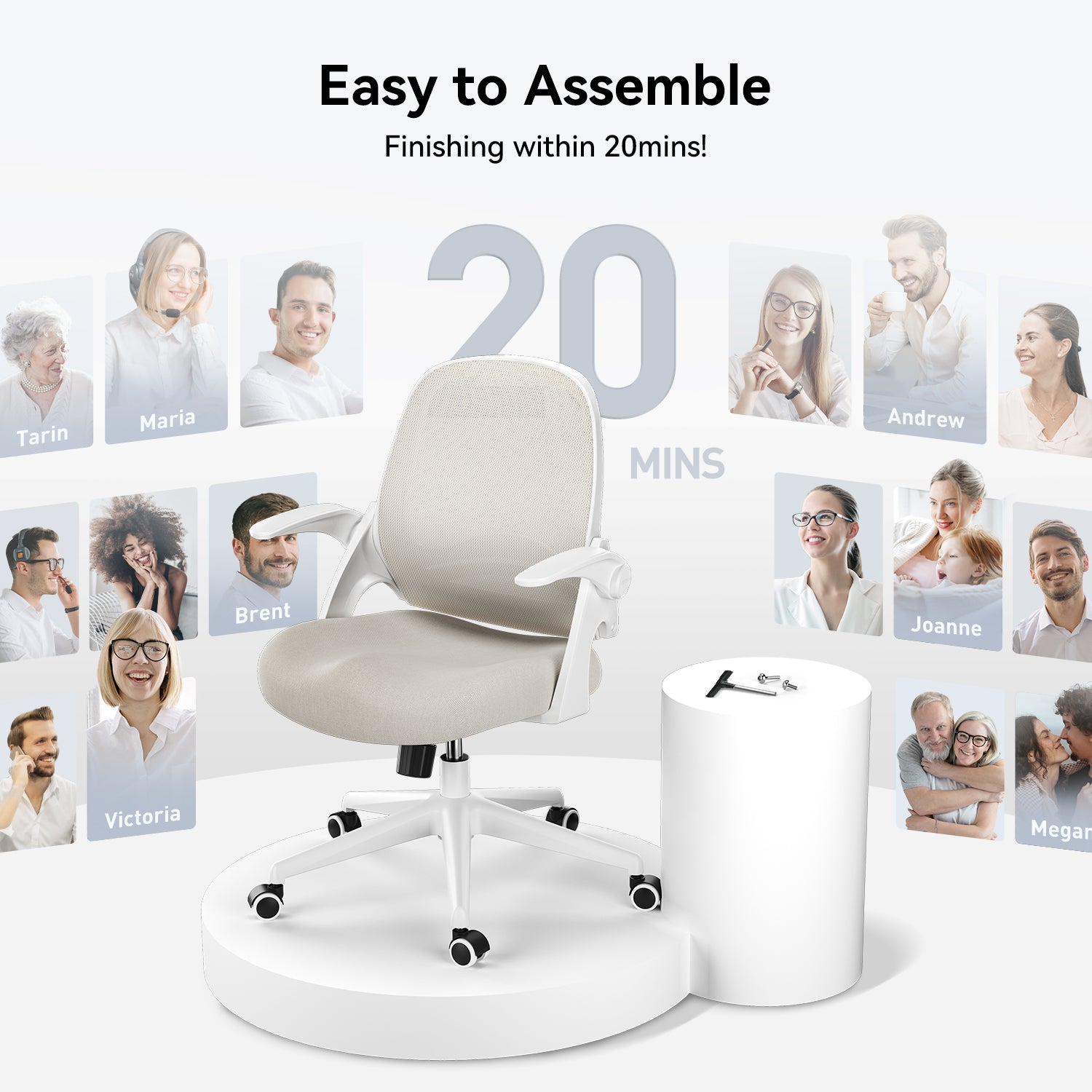 HBADA Penguin-inspired Office Chair-J1