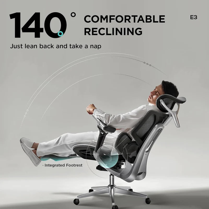 HBADA E3 Pro Ergonomic Office Chair (with Footrest)