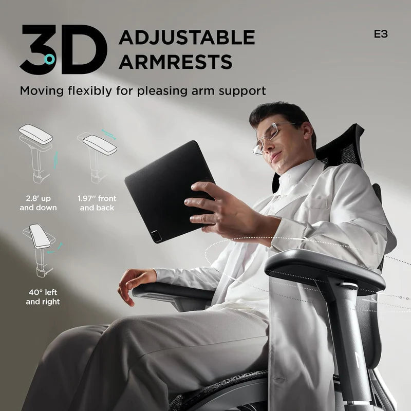 HBADA E3 Air Ergonomic Office Chair (without Footrest)