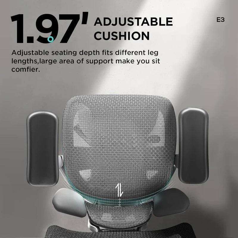 HBADA E3 Air Ergonomic Office Chair (without Footrest)