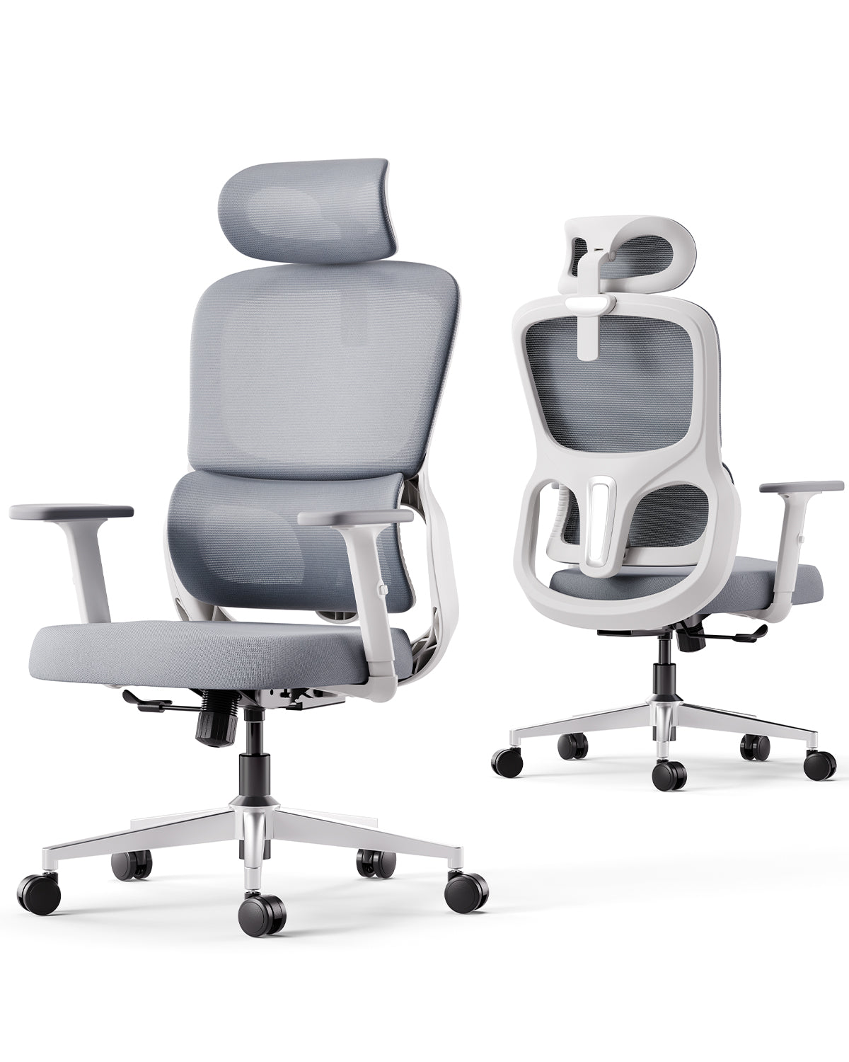 Silla de Oficina HBADA P2, Silla de Escritorio con Soporte Lumbar Ajustable