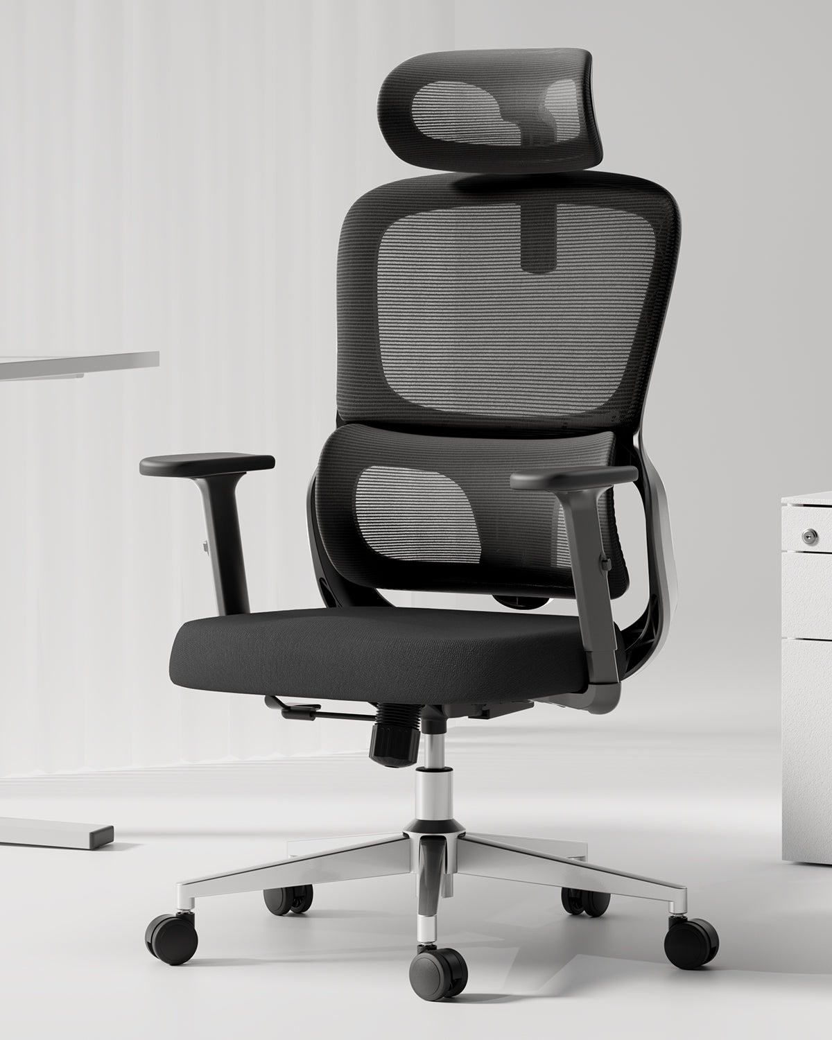 Silla de Oficina HBADA P2, Silla de Escritorio con Soporte Lumbar Ajustable